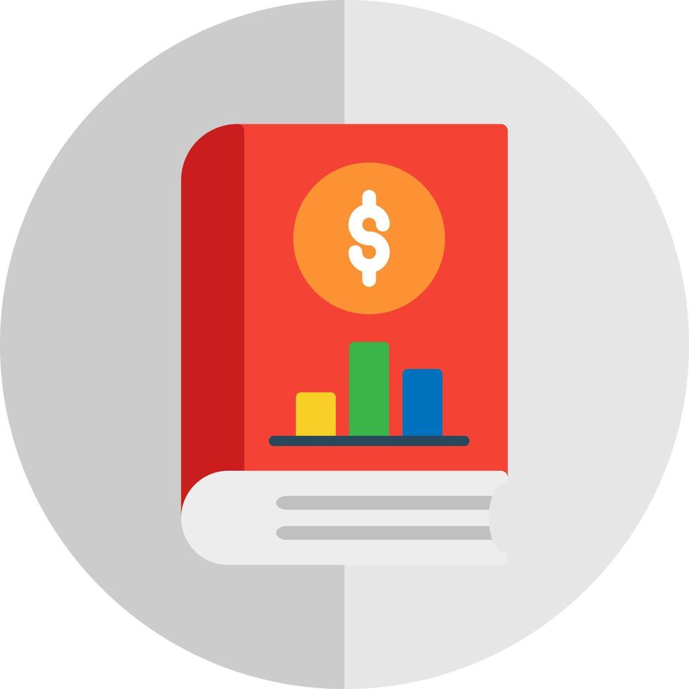 Accounting Book Vector Icon Design