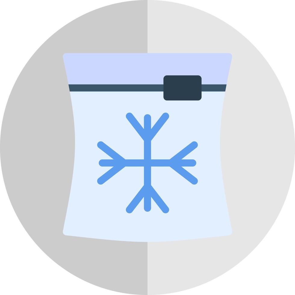 Ice Bag Vector Icon Design