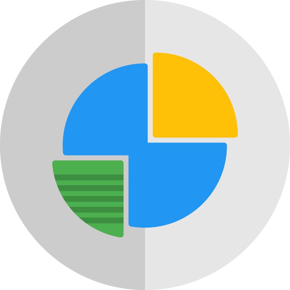 Pie Chart Vector Icon Design