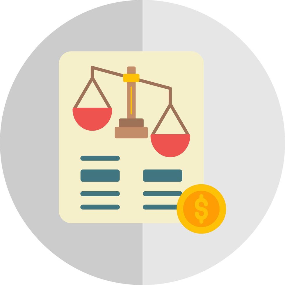 Balance Sheet Vector Icon Design