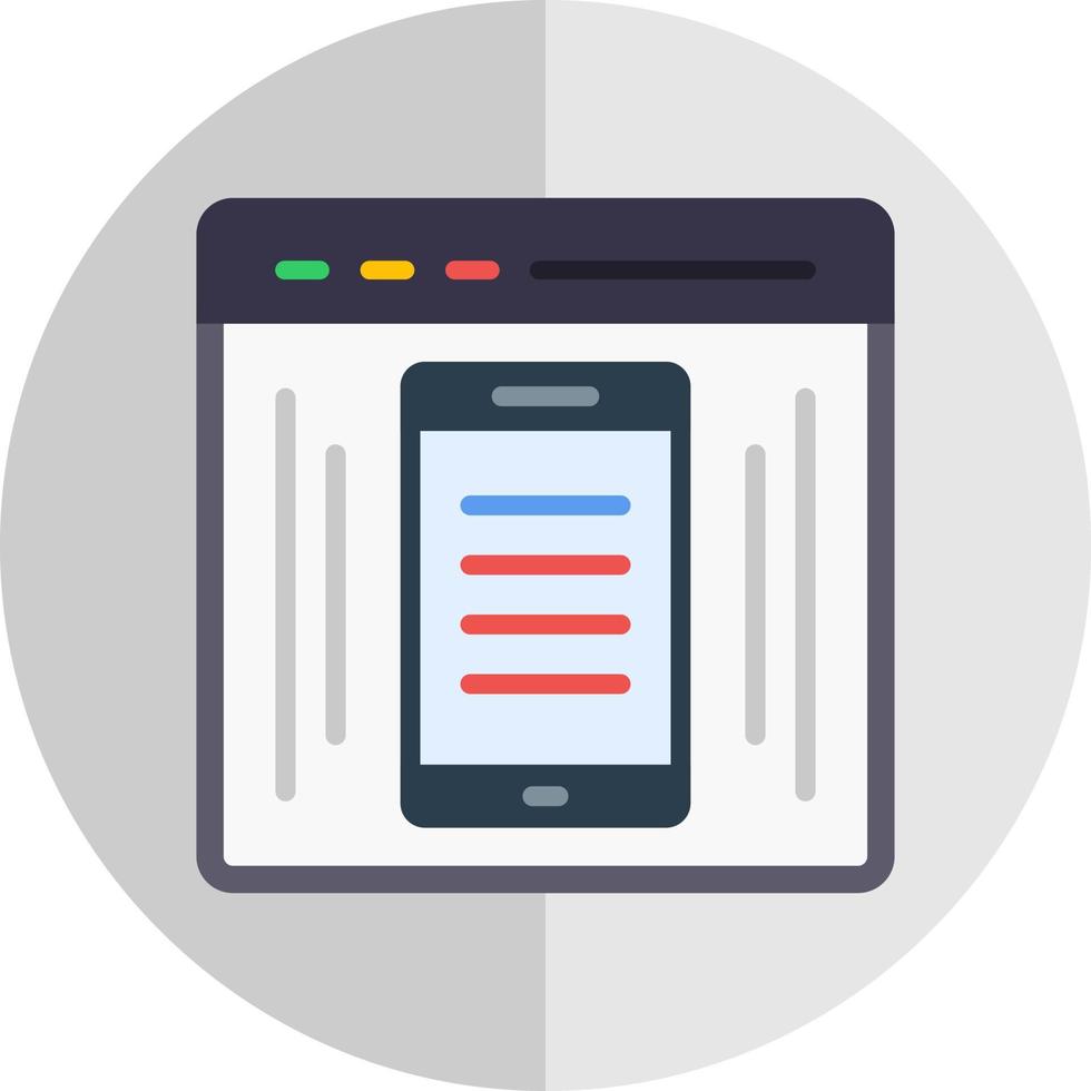EComerce Webpage Vector Icon Design