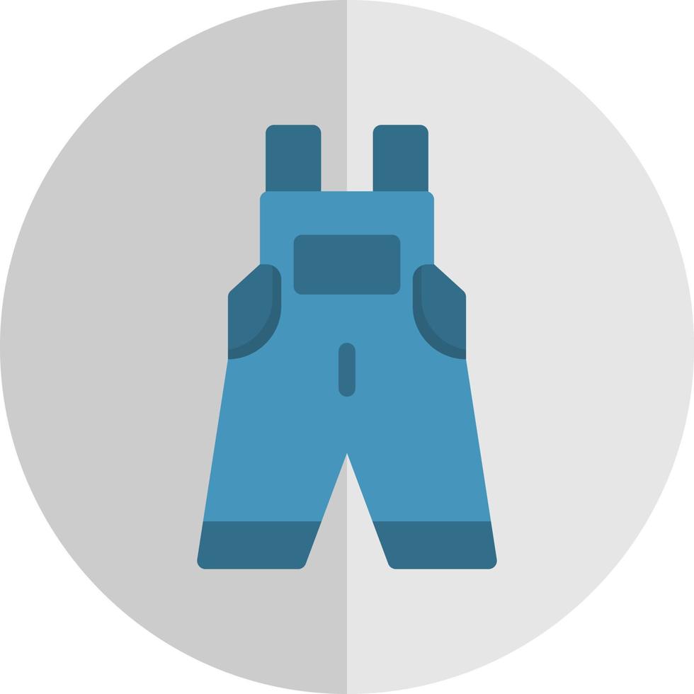 Overall Clothes Vector Icon Design