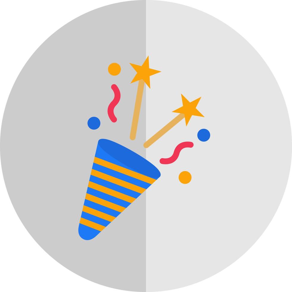 Party Popper Vector Icon Design