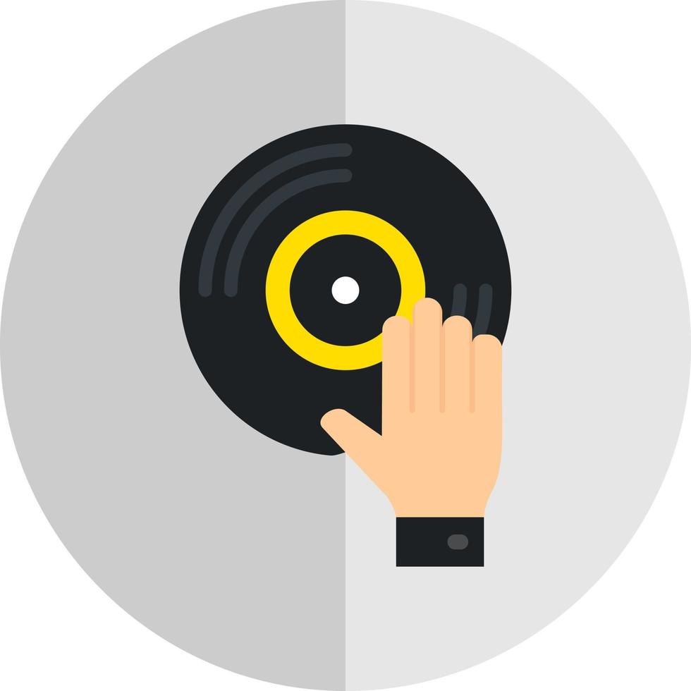 diseño de icono de vector de DJ