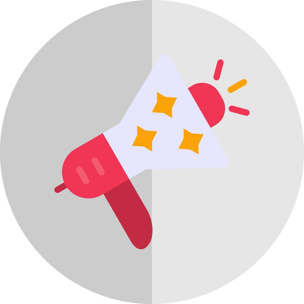 New Year Megaphone Vector Icon Design