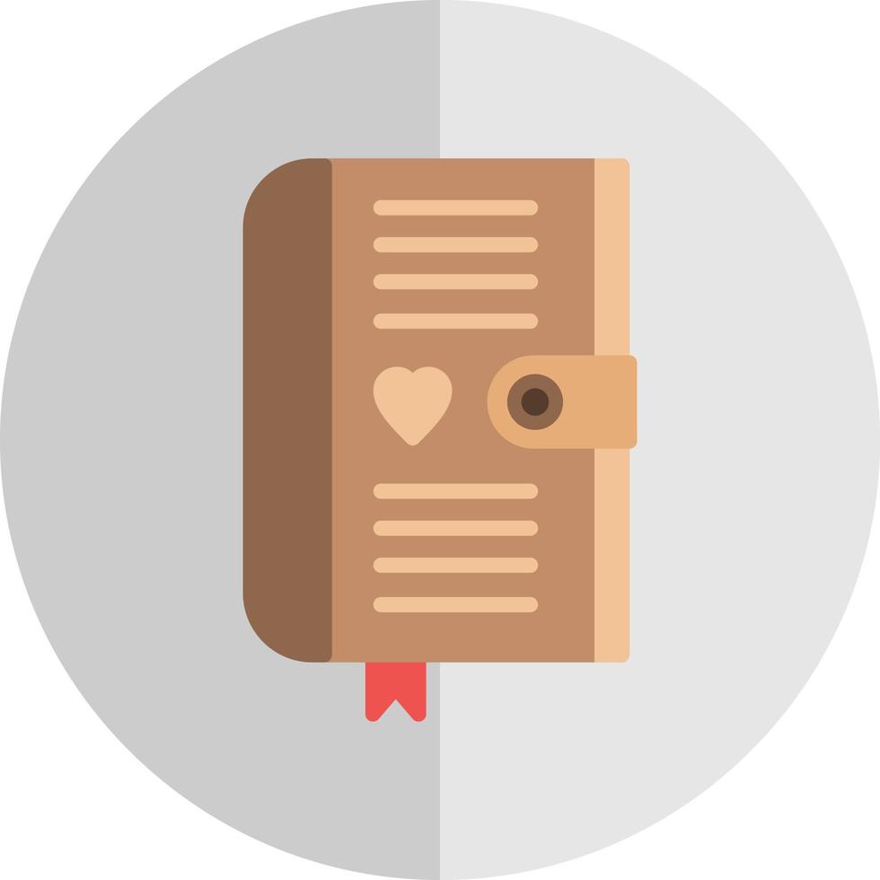 Diary Vector Icon Design