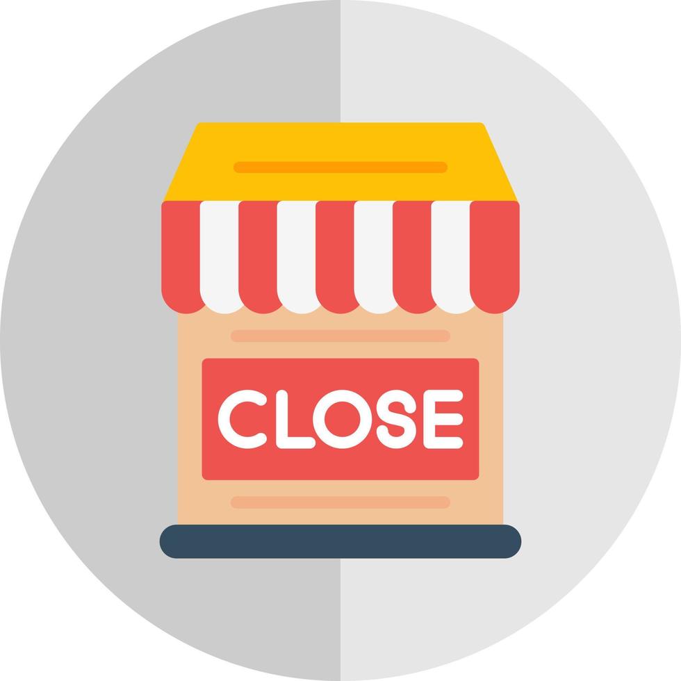 Shop Close Vector Icon Design