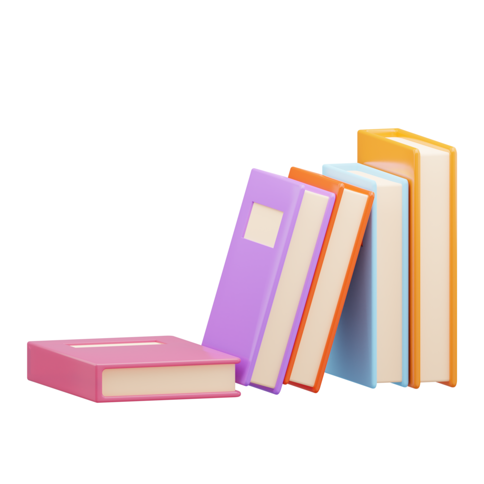 3d libro per formazione scolastica png