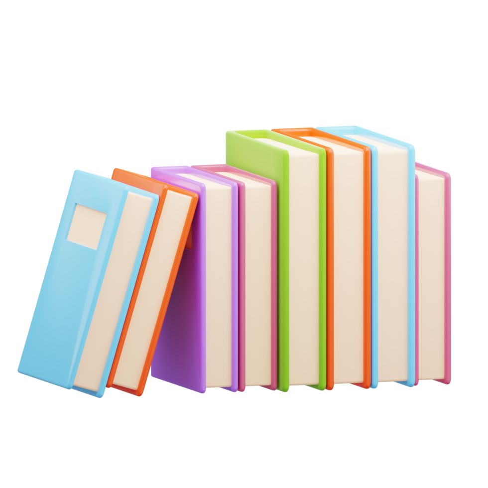 3d libro per formazione scolastica png