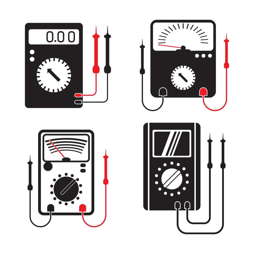 voltaje ensayador icono, vector ilustración diseño modelo