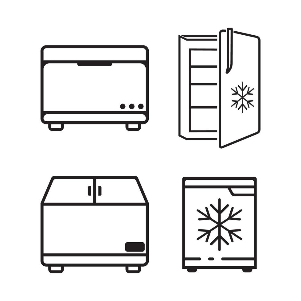 refrigerador icono, logo aislado en blanco antecedentes vector