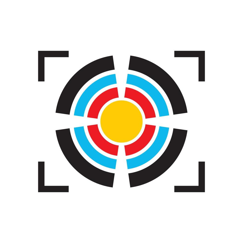 Gun target icon vector illustration template design