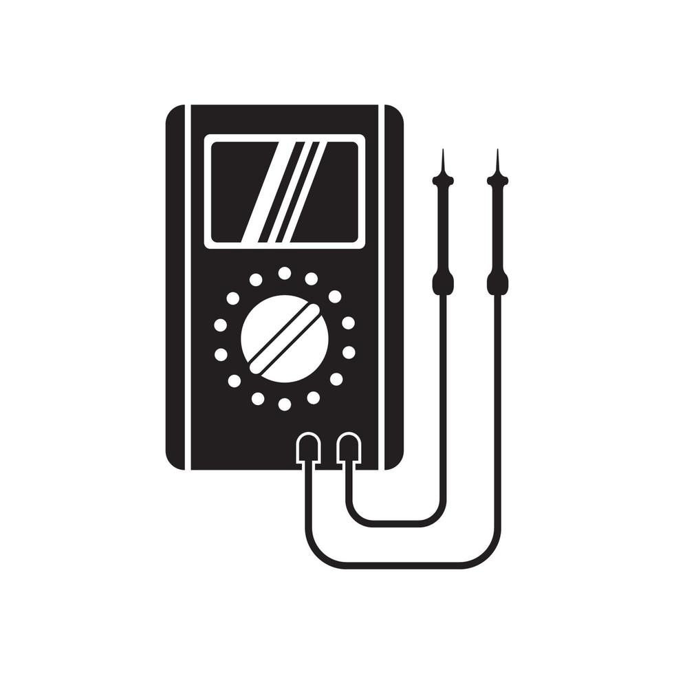 voltaje ensayador icono, vector ilustración diseño modelo