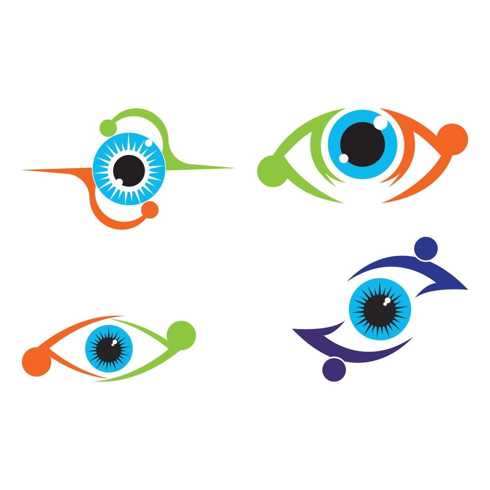 corporate eye care vector logo design branding identity
