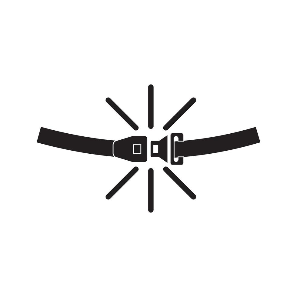 asiento cinturón icono vector ilustración símbolo diseño