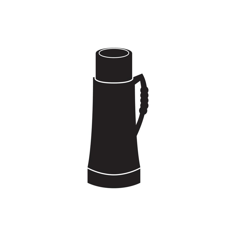 Thermos vector icon illustration design template.