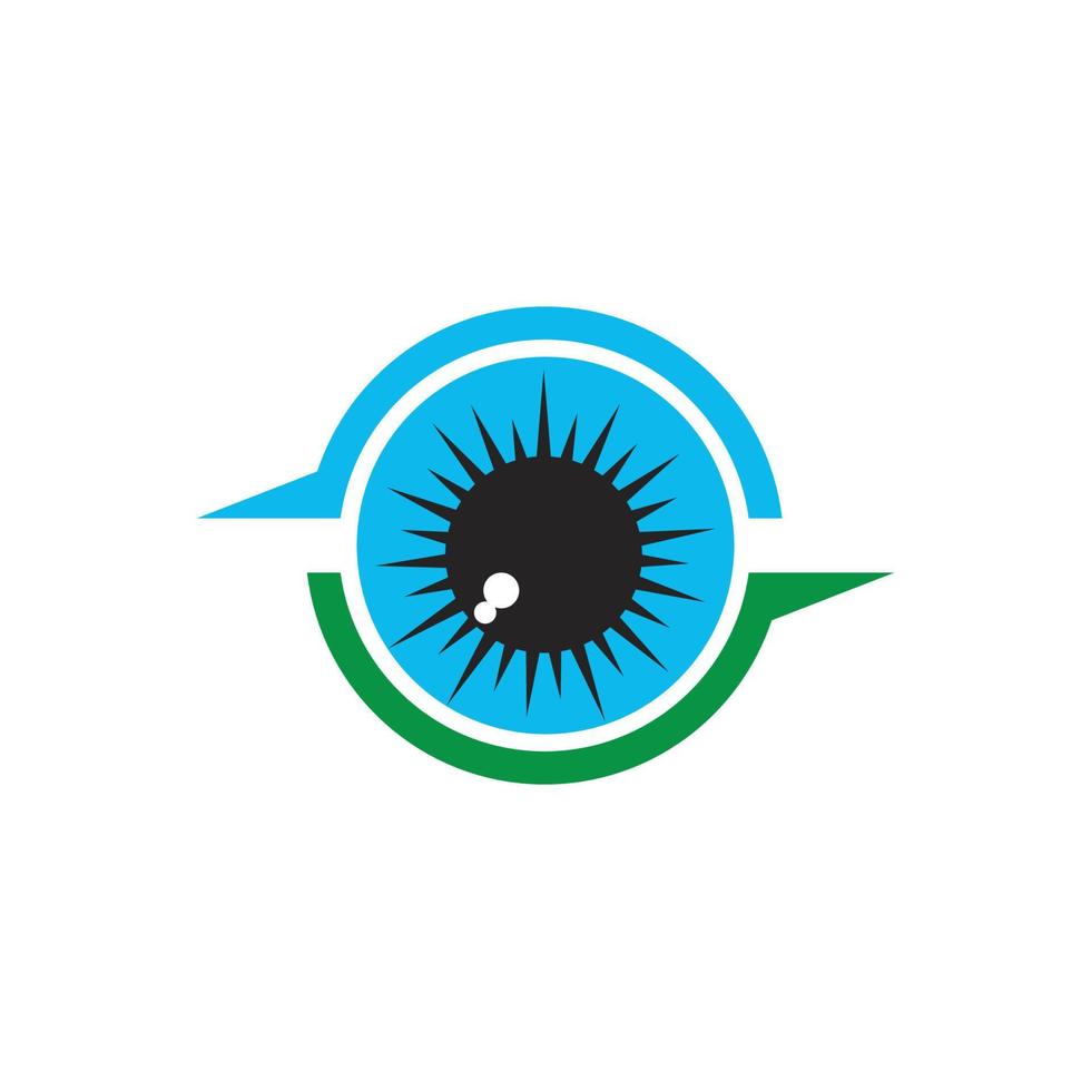 corporativo ojo cuidado vector logo diseño marca identidad