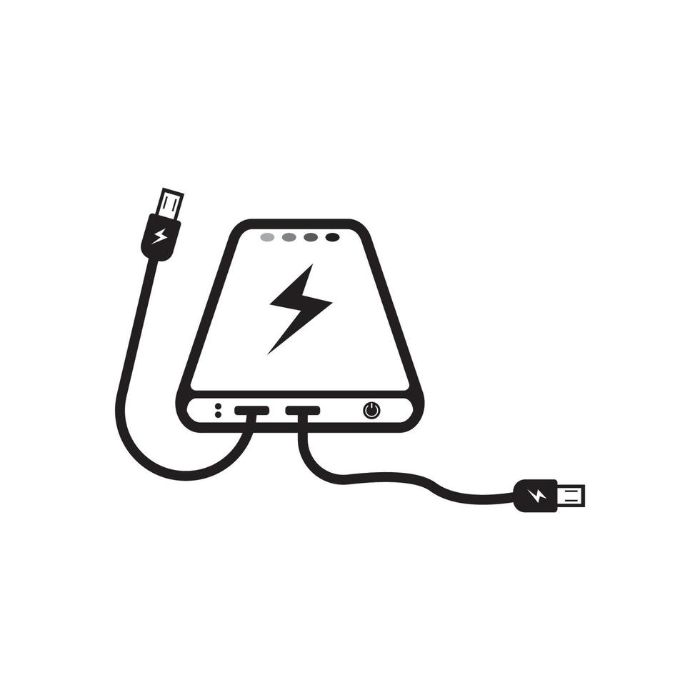 power bank icon,vector illustration design vector