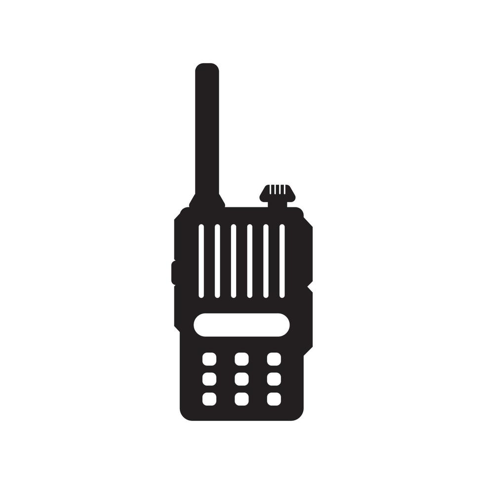 Handheld transceiver icon, vector illustration design template