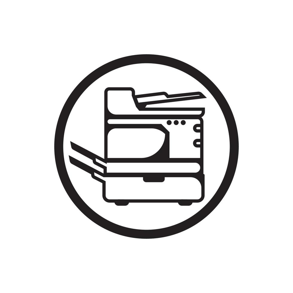 Copy machine icon, logo vestor illustration design vector