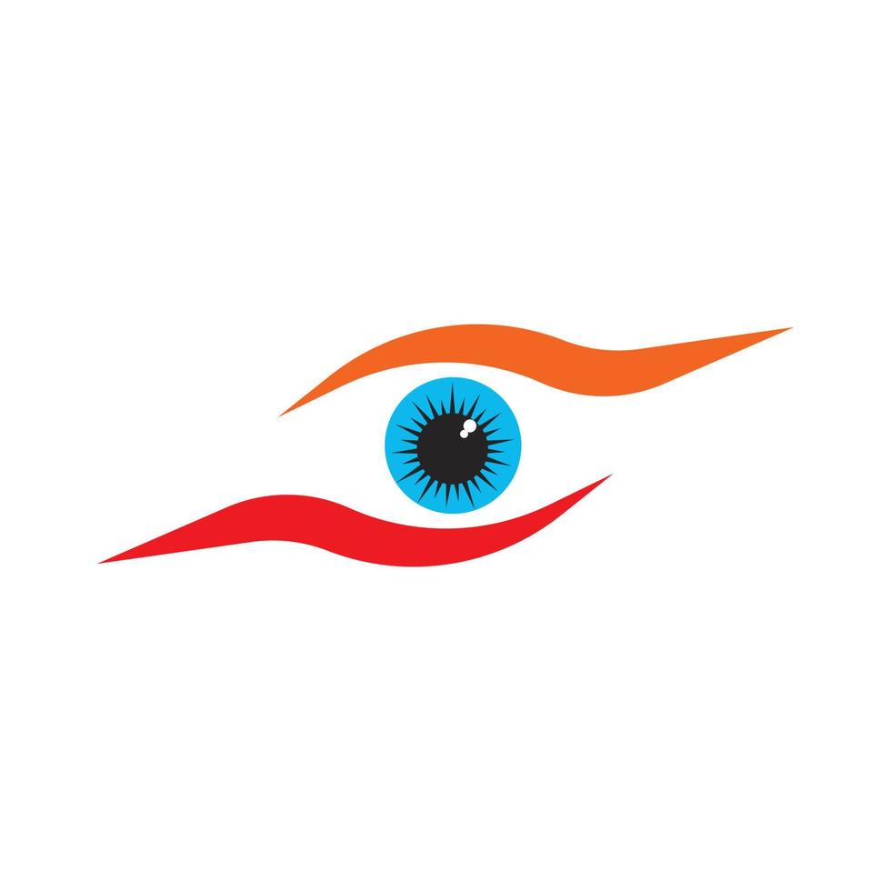 corporativo ojo cuidado vector logo diseño marca identidad