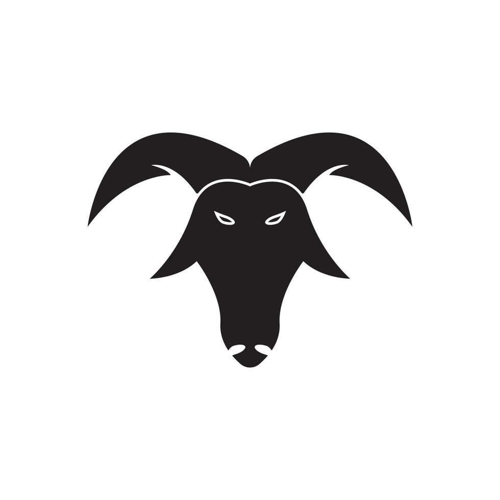 Bull head logo vector icon illustration design