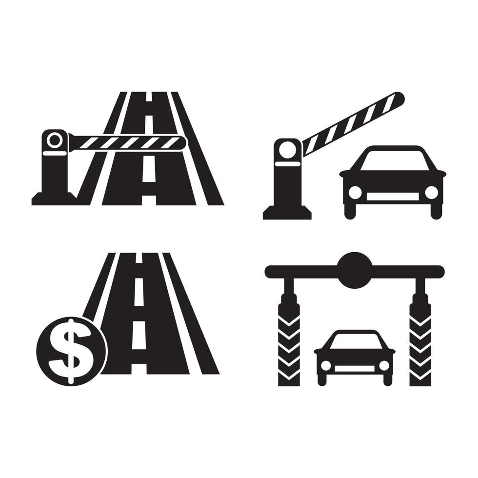 portón o Peaje la carretera icono, ilustración diseño modelo vector