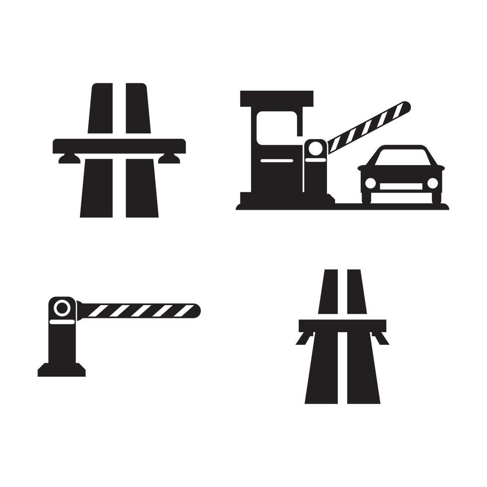 gate or toll road icon,illustration design template vector