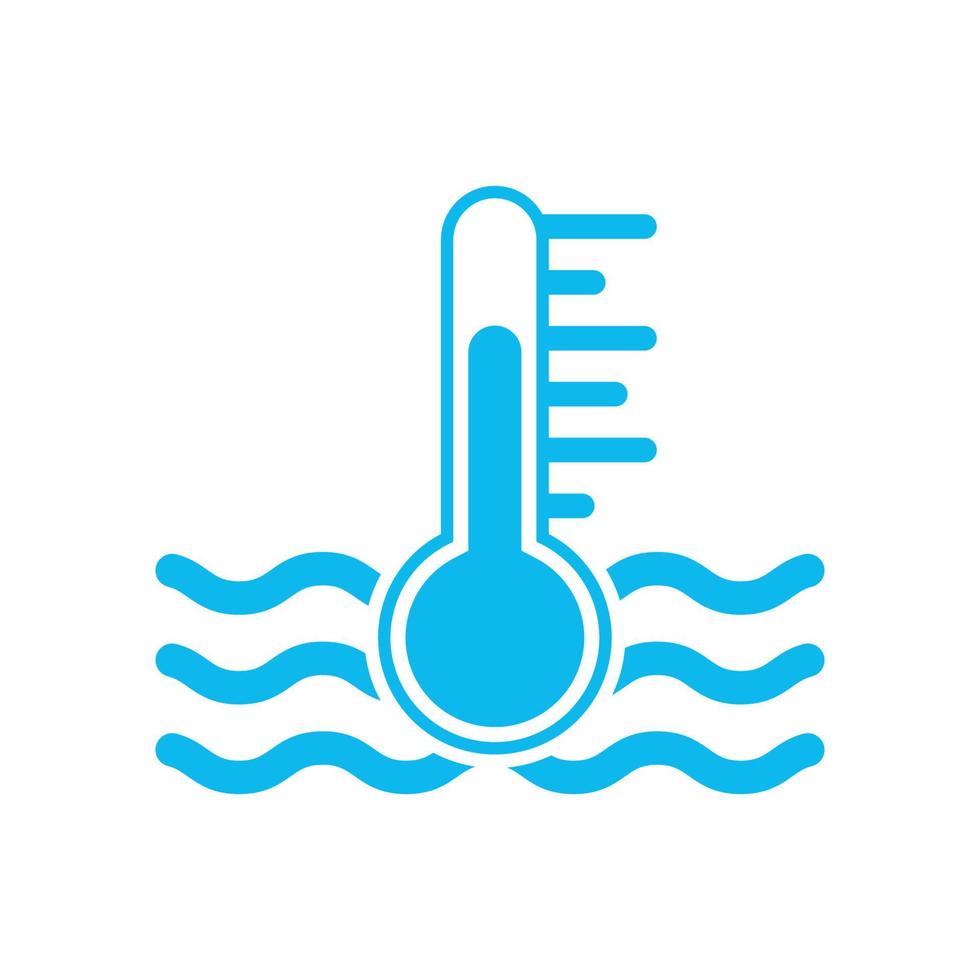Thermometers icon with different zones. Vector image isolated on white background