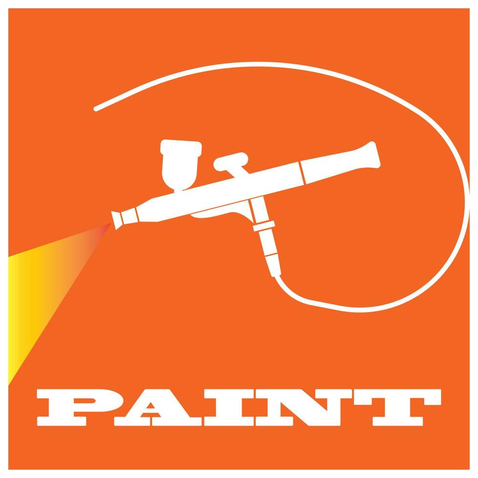 spray gun, icon logo vector illustration design