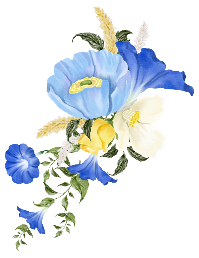 free-cute-watercolor-flowers-21305473-png-with-transparent-background