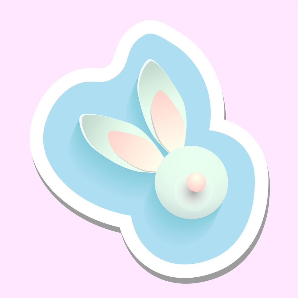 Easter hunters sticker. Bunnies Easter sticker.Palm Sunday 21305686
