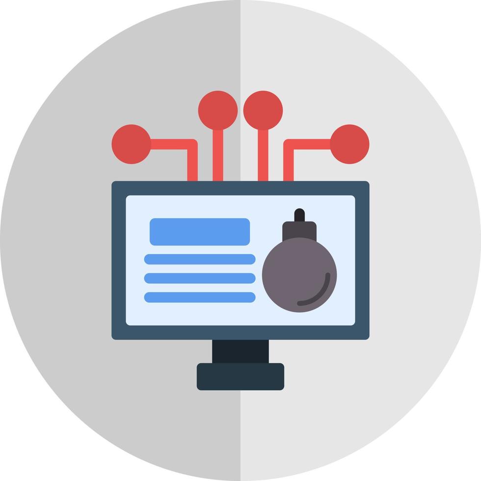 Cyber Bomb Vector Icon Design
