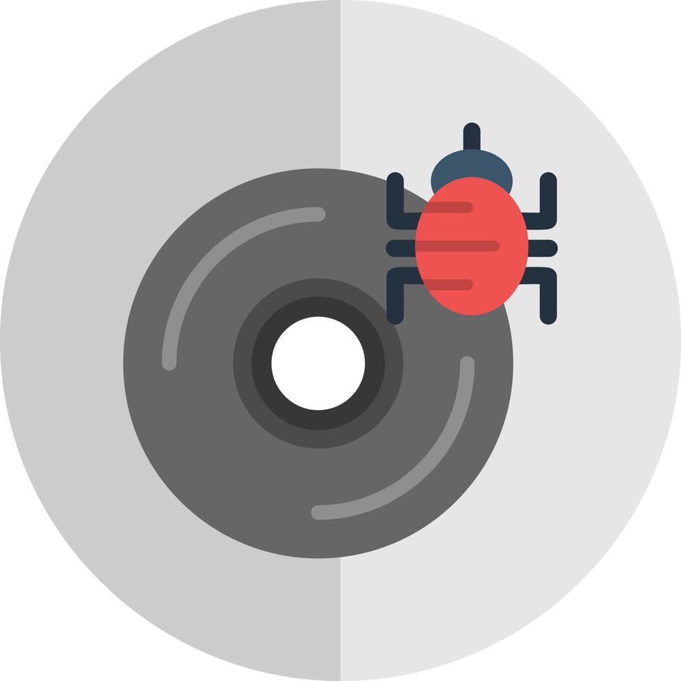 diseño de icono de vector de virus de cd