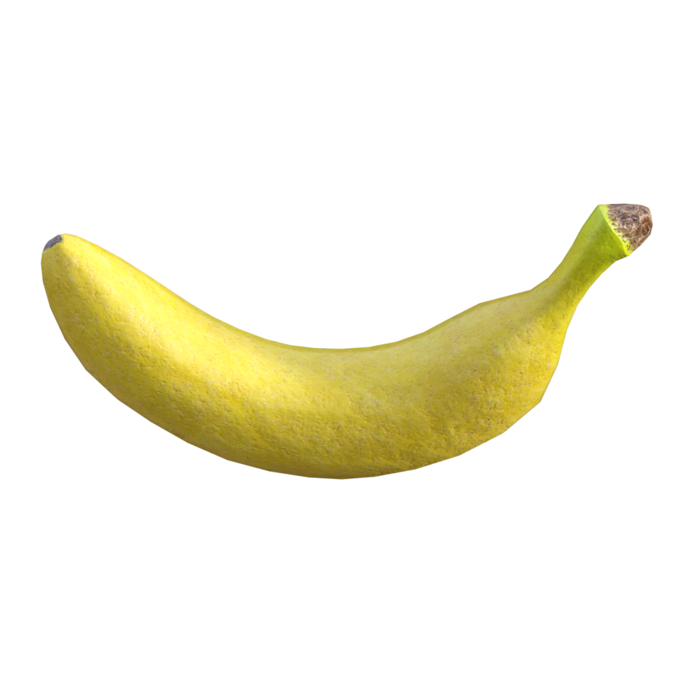 plátano aislado 3d representación png