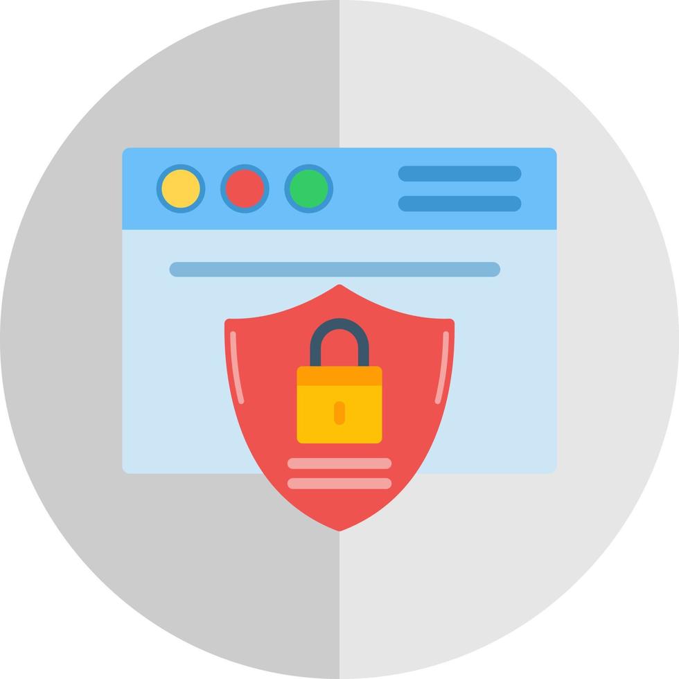 Website Security Vector Icon Design