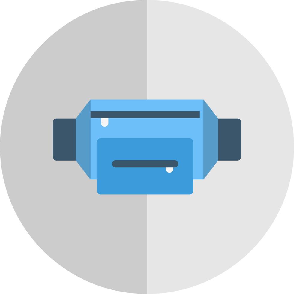 Waist Bag Vector Icon Design