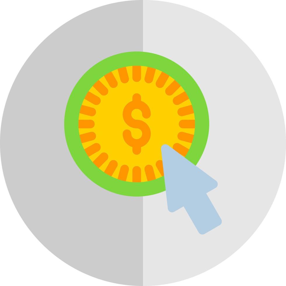 Pay Per Click Vector Icon Design