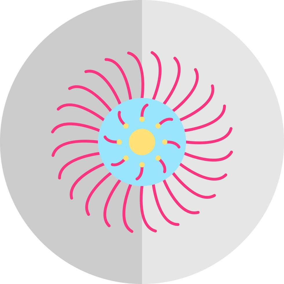 Anemone Vector Icon Design