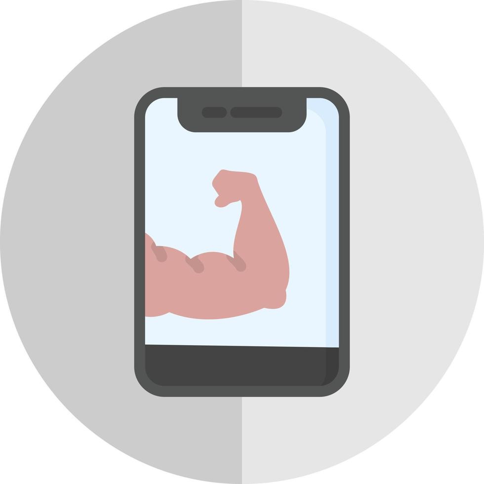 Arm Muscle Vector Icon Design