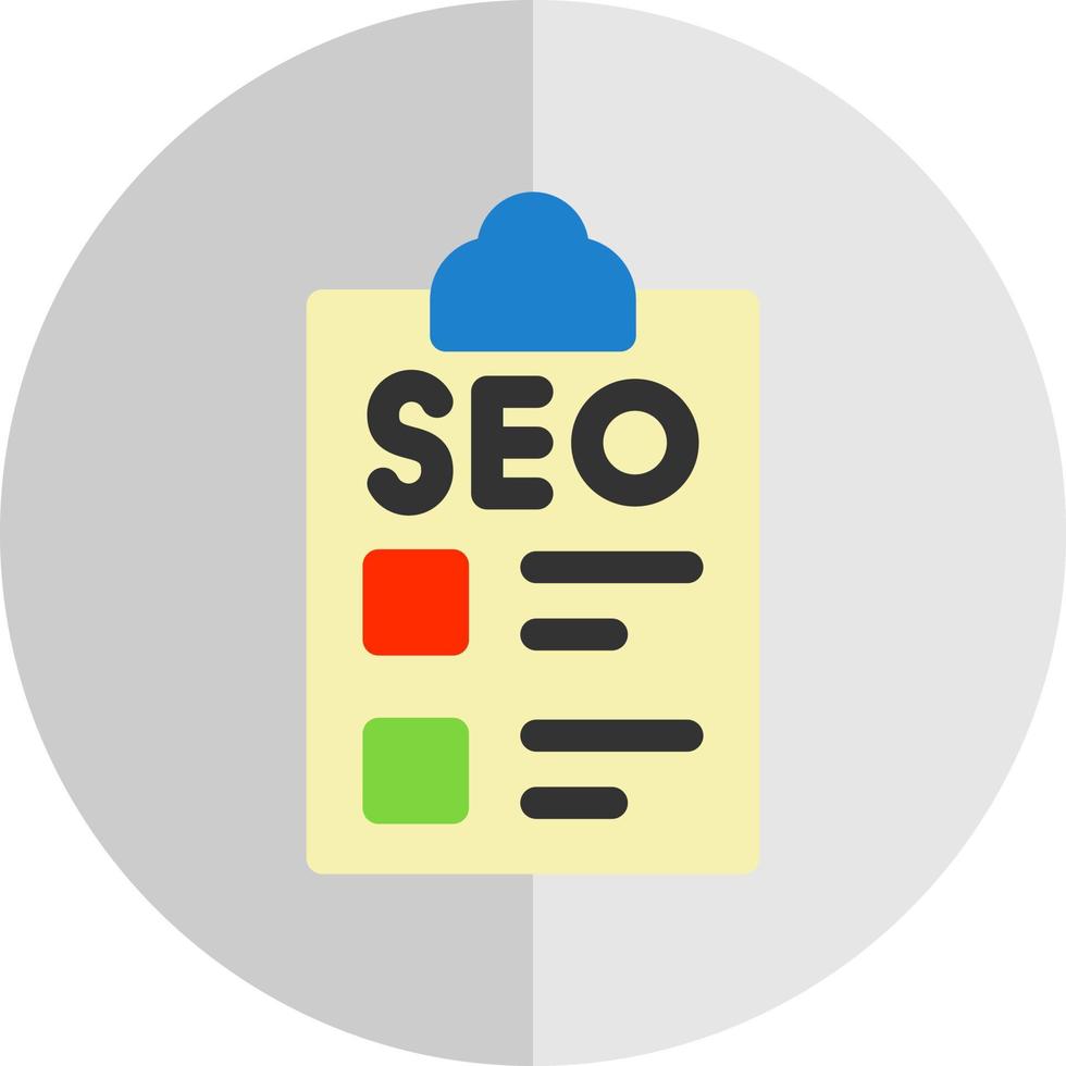 diseño de icono de vector de lista de verificación seo