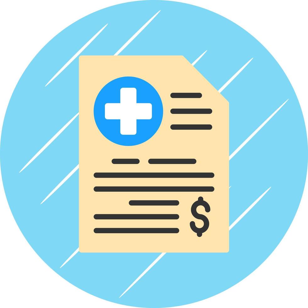 Medical Bill Vector Icon Design