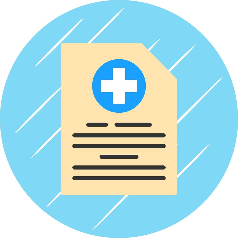 Medical File Vector Icon Design