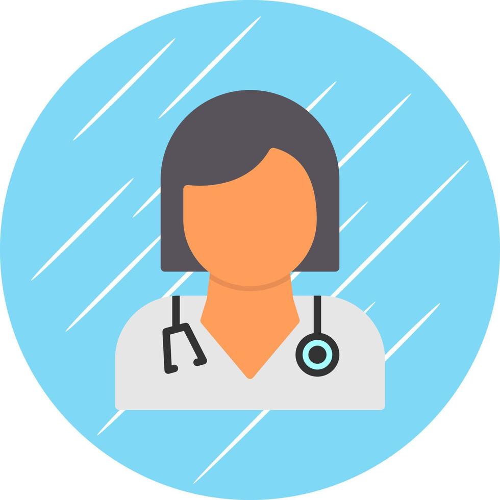 Female Doctor Vector Icon Design