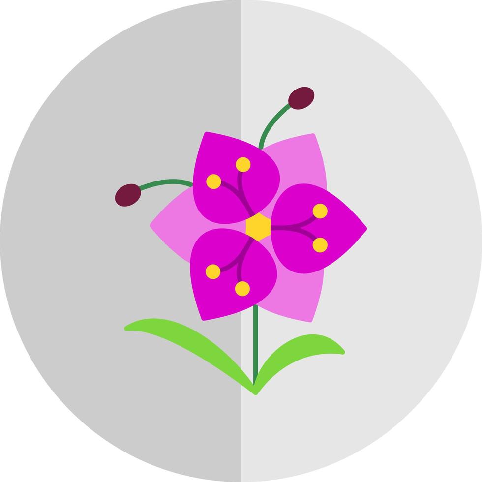 diseño de icono de vector de orquídea