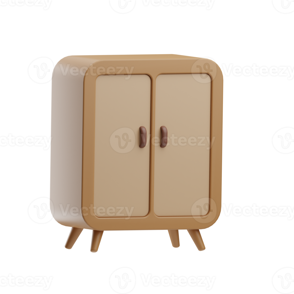 home furniture wardrobe illustration 3d png