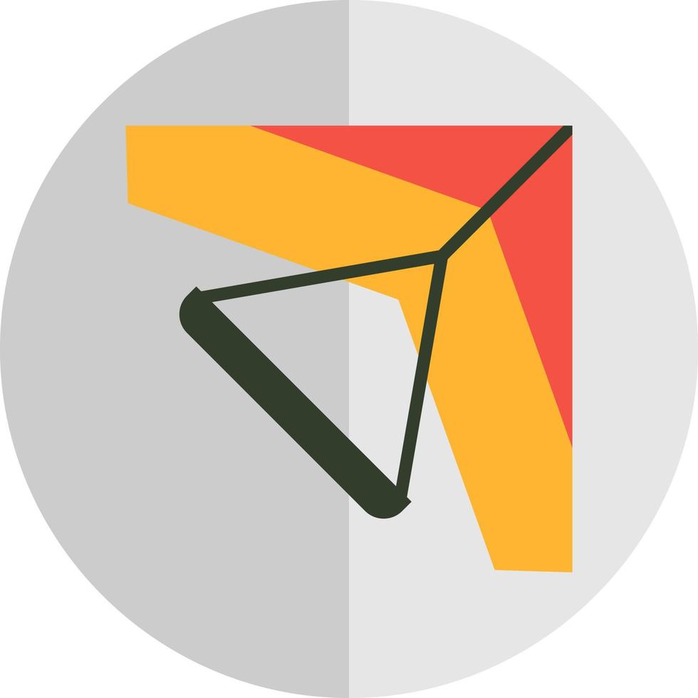 Glider Vector Icon Design