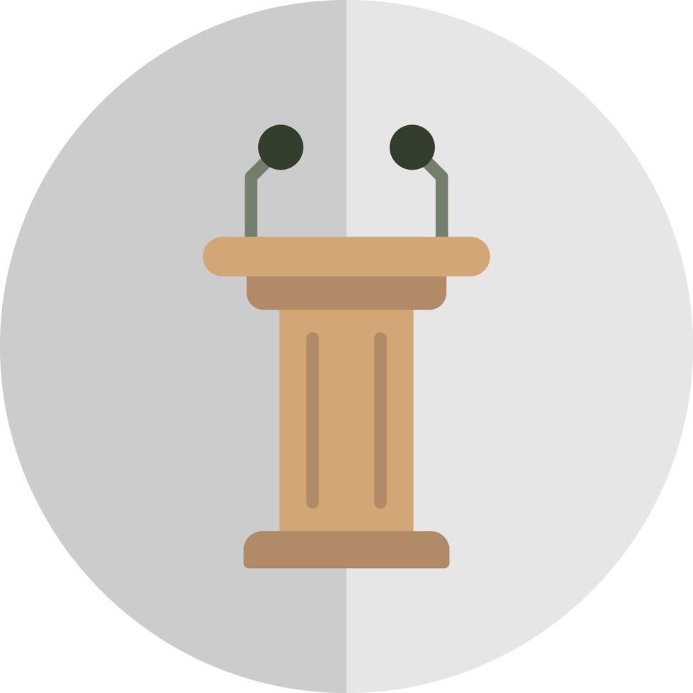 Tribune Vector Icon Design