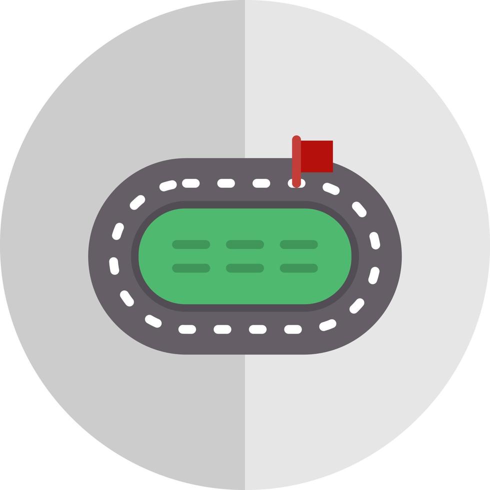 Race Track Vector Icon Design