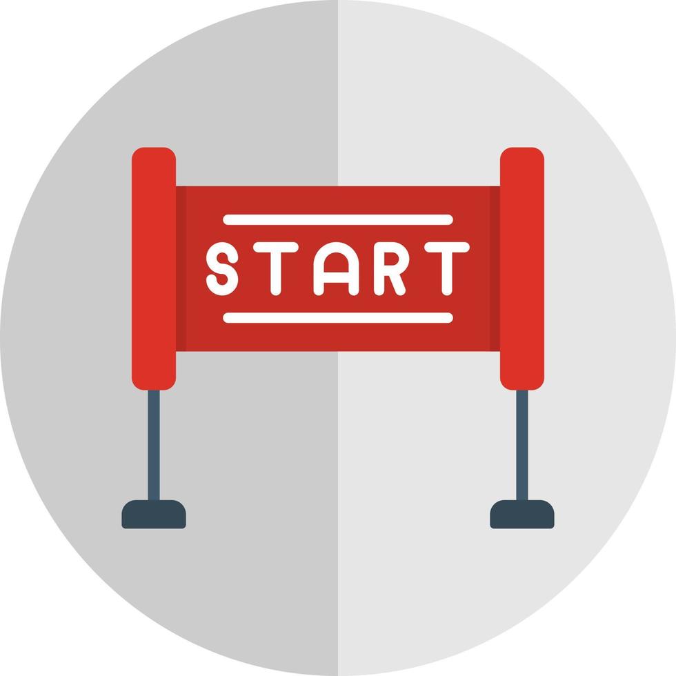 Race Start Vector Icon Design